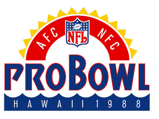 Pro Bowl 1988 Primary Logo t shirt iron on transfers
